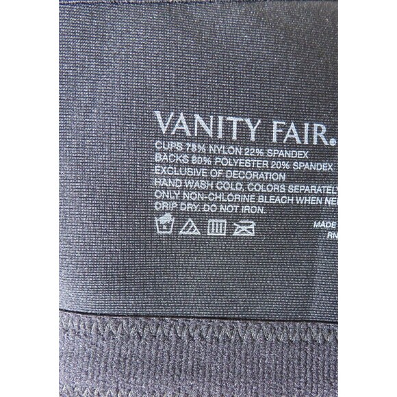 Vanity Fair Radiant Smooth Support Full Coverage Wire Free Molded Cup Bra 40C - Picture 6 of 7